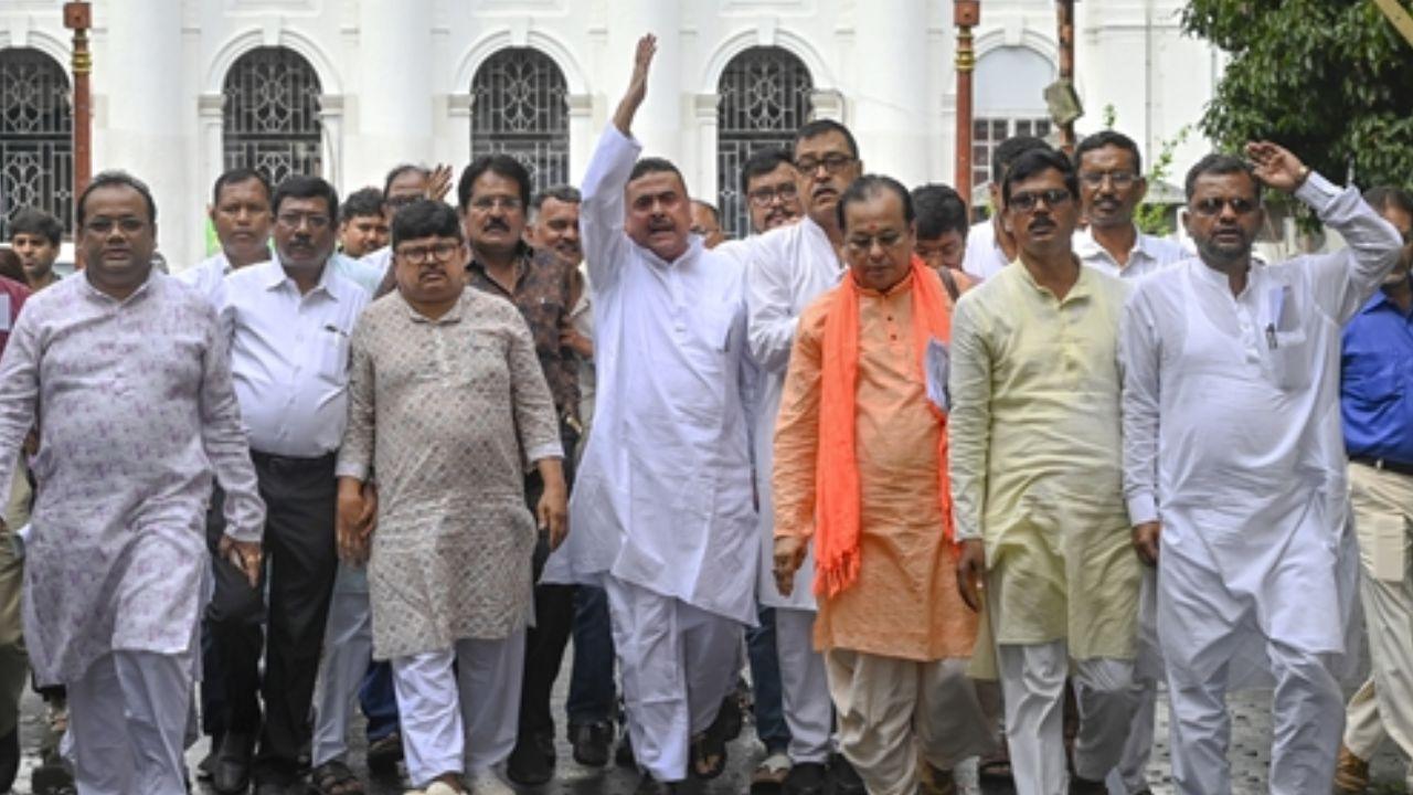 Chaos erupts in West Bengal Assembly amid TMC, BJP face-off; five saffron party MLAs suspended